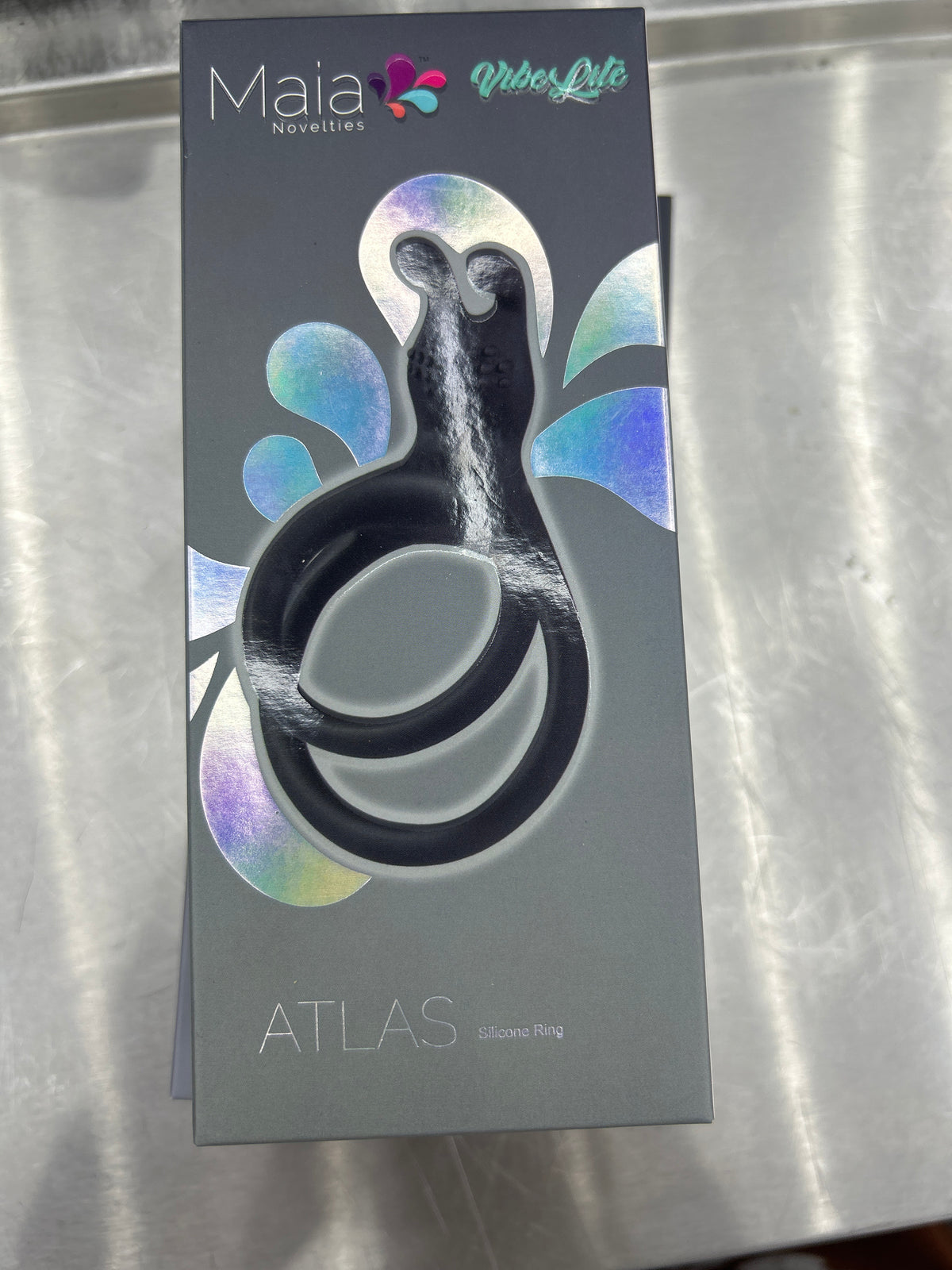 Maia adult novelty cock ring atlas black