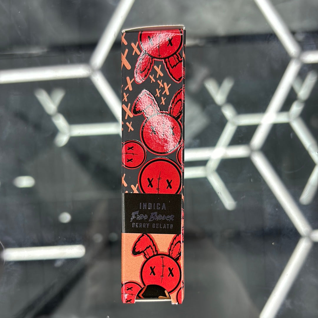 Geek,d Fudd butter, berry gelato .5 g