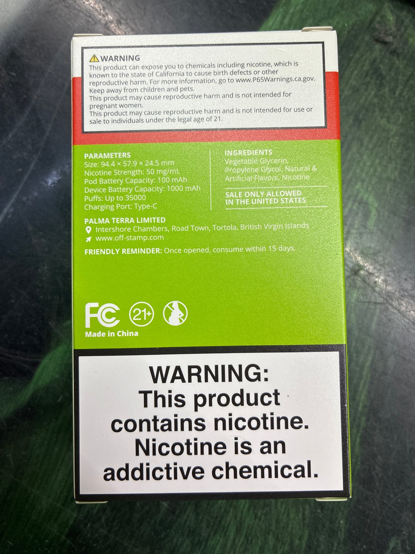 Off stamp bangin strawberry kit 35k