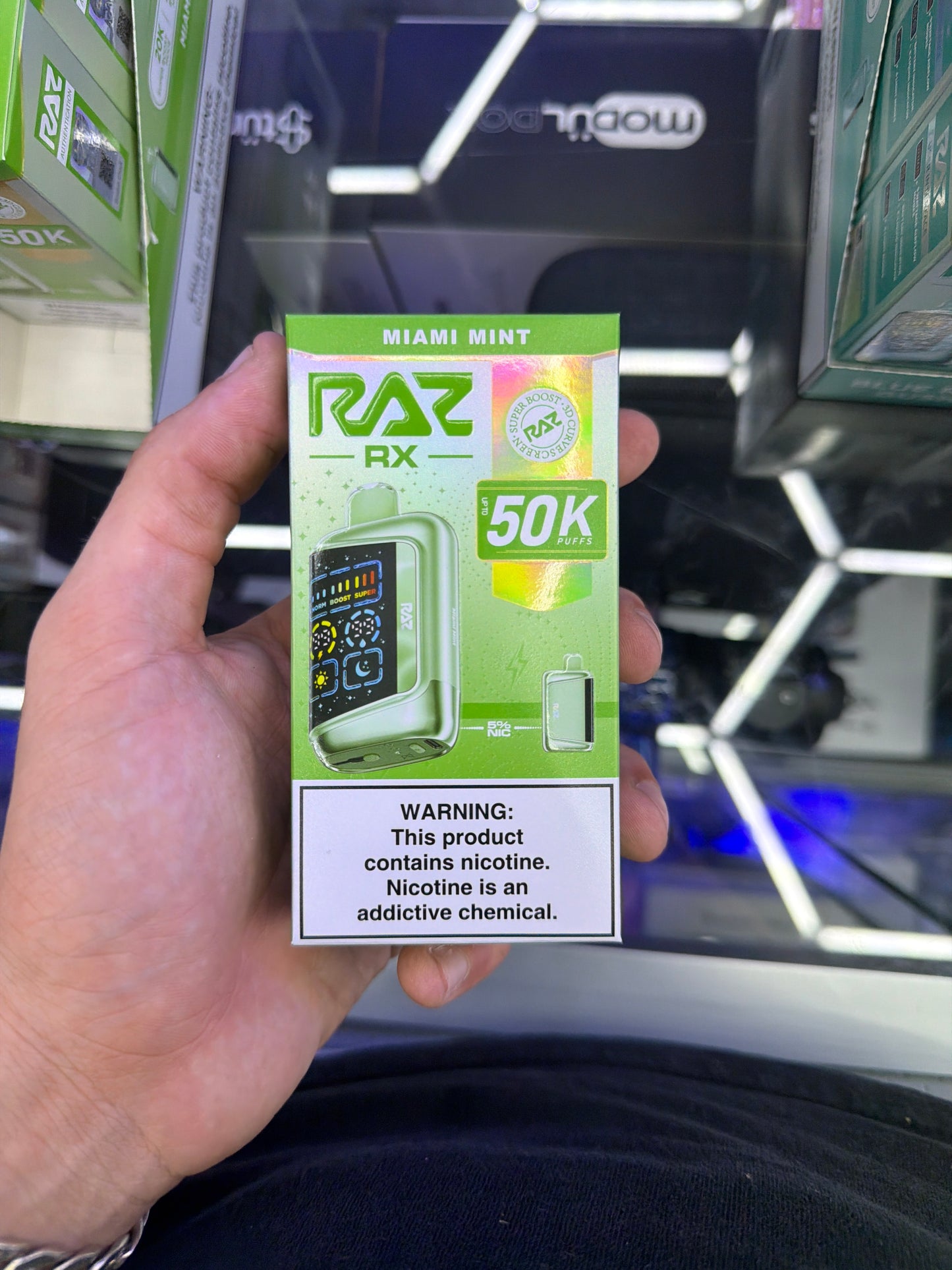 Raz Rx 50k Puffs Miami Mint