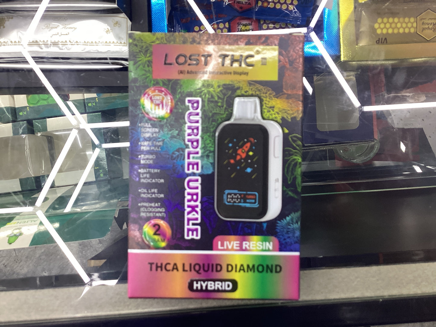 Lost thc iii live resin liquid diamond purple urkle 2g hybrid