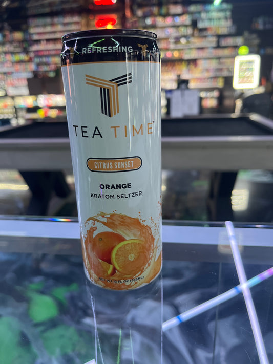 Tea time kratom seltzer orange