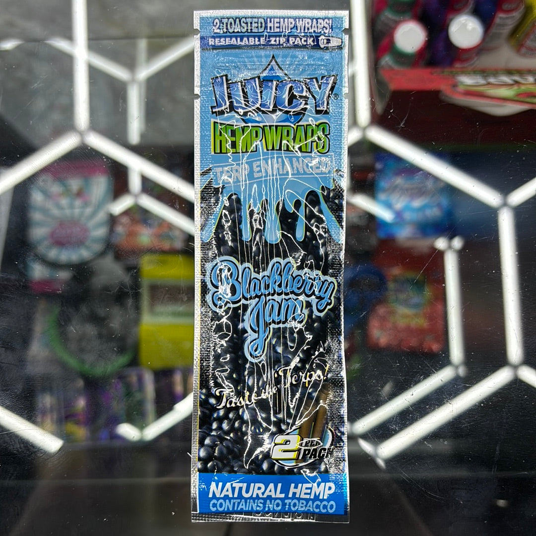 Juicy hemp wraps blackberry jam, terp enhanced