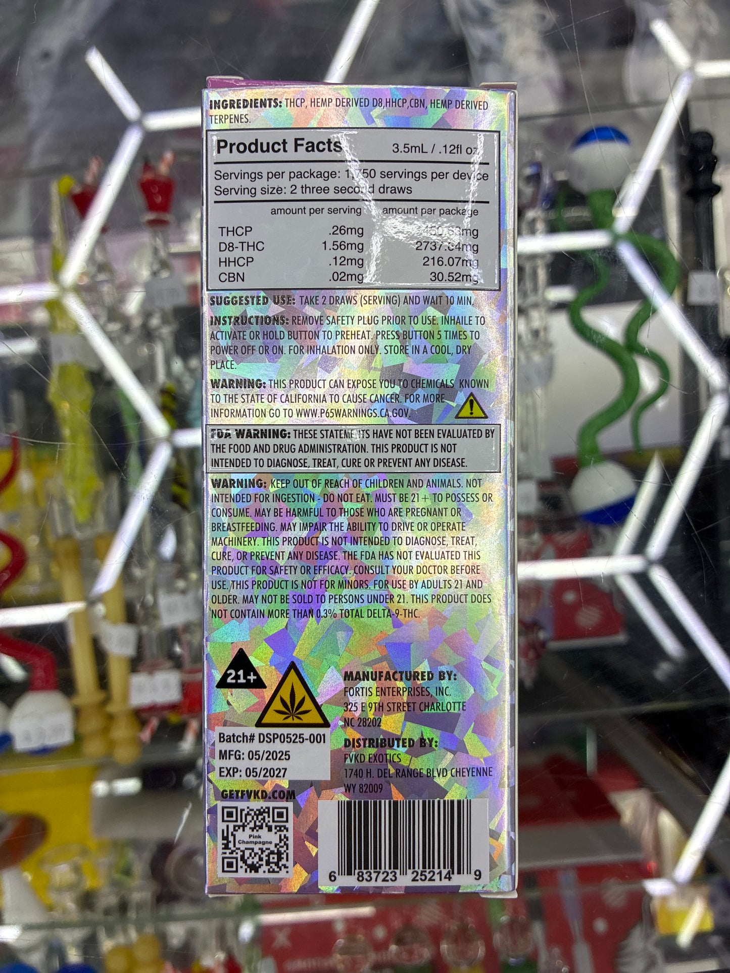 FVKD Exotics thcp+hhcp+d8 pink champagne indica