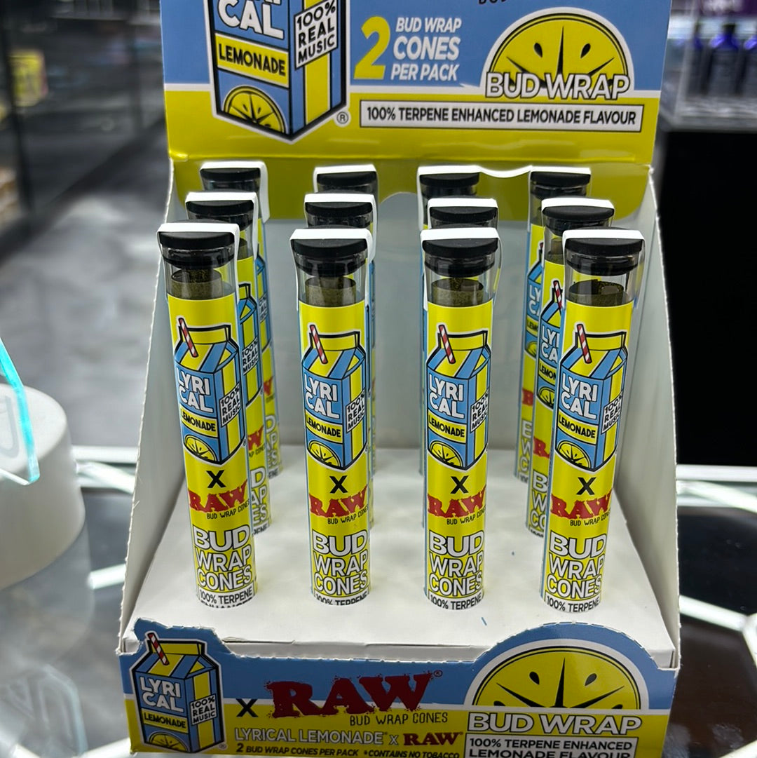 Raw lyrical lemonade bud wrap cones