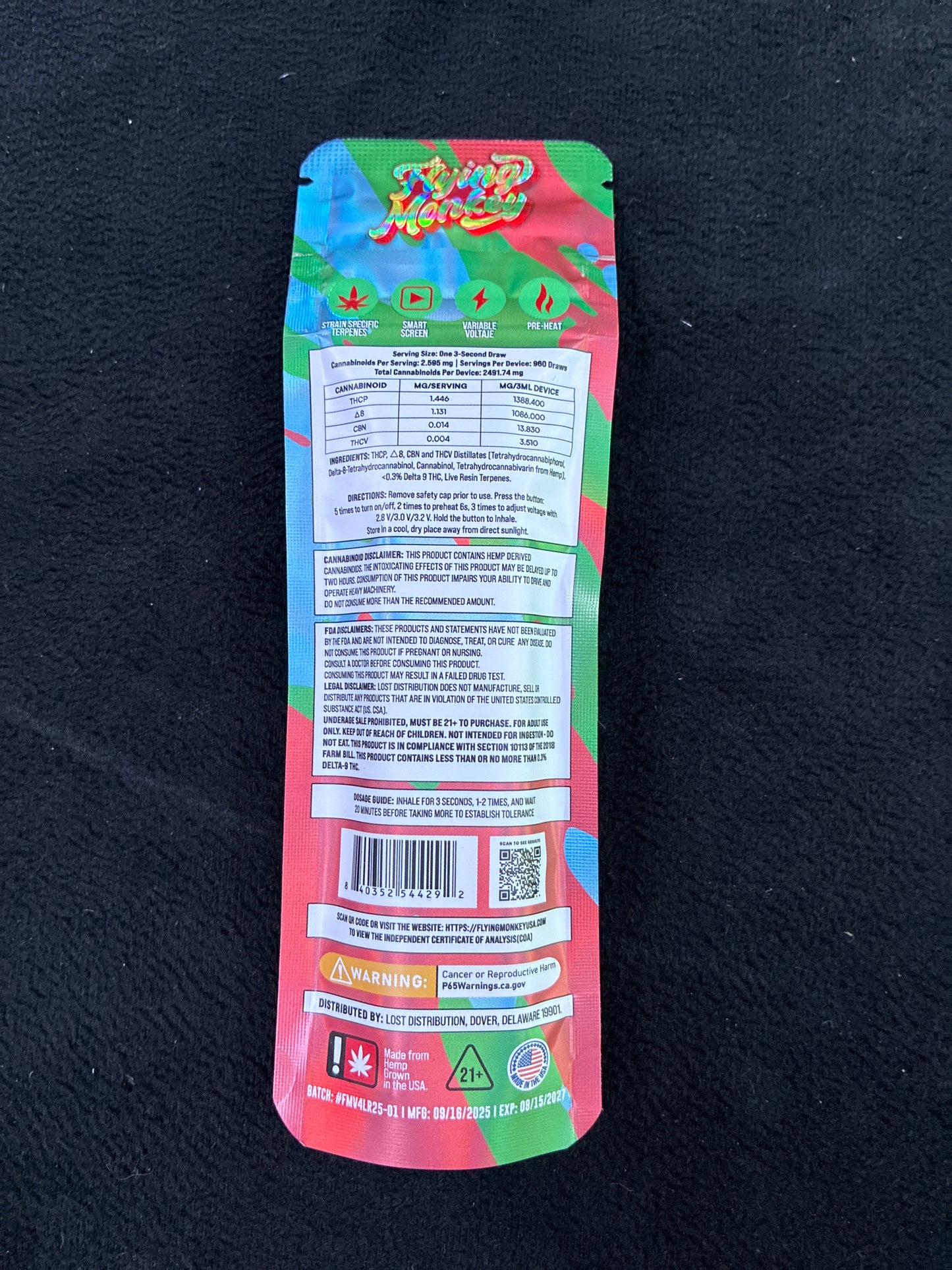 Flying money live resin enhanced 3g indica fruity pebz OG