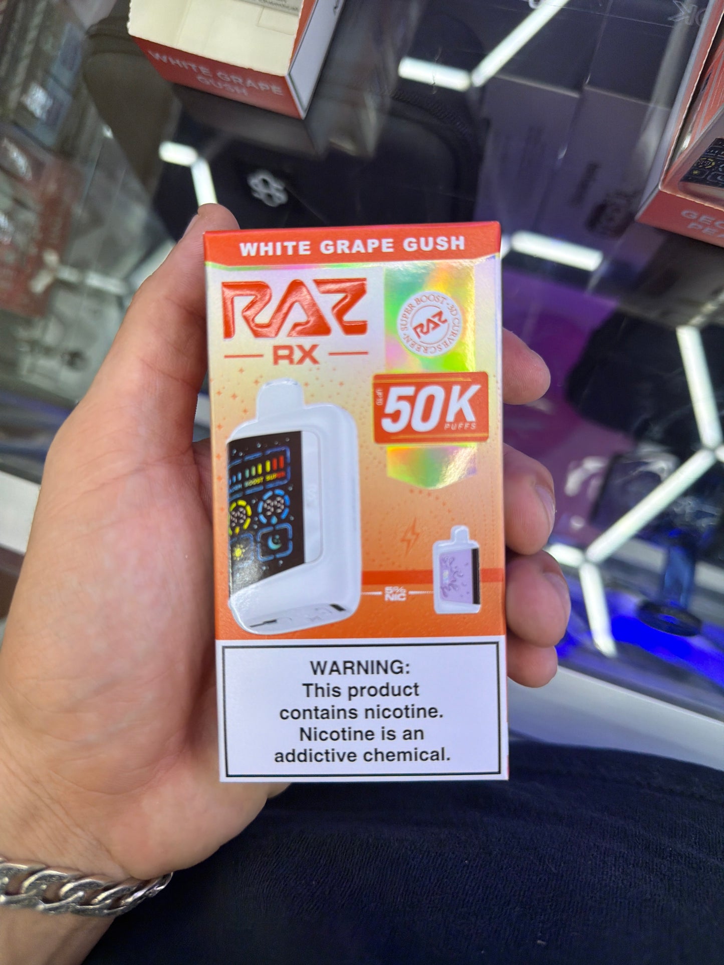 Raz Rx 50k Puffs White Grape Gush