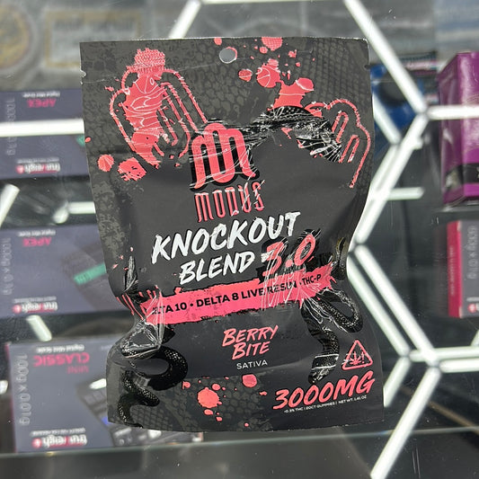 Modus knockout blend 3.0 berry bite sativa , 3000 MG