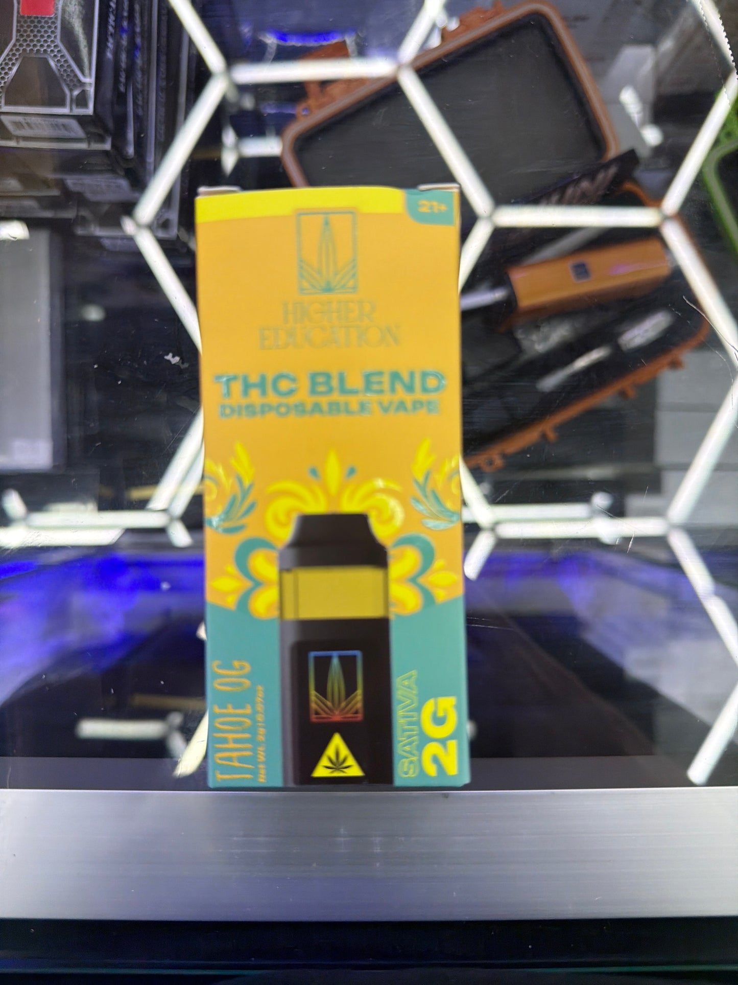 Higher Education Hemp blend 2g disposable vape TAHOE OG SATIVA