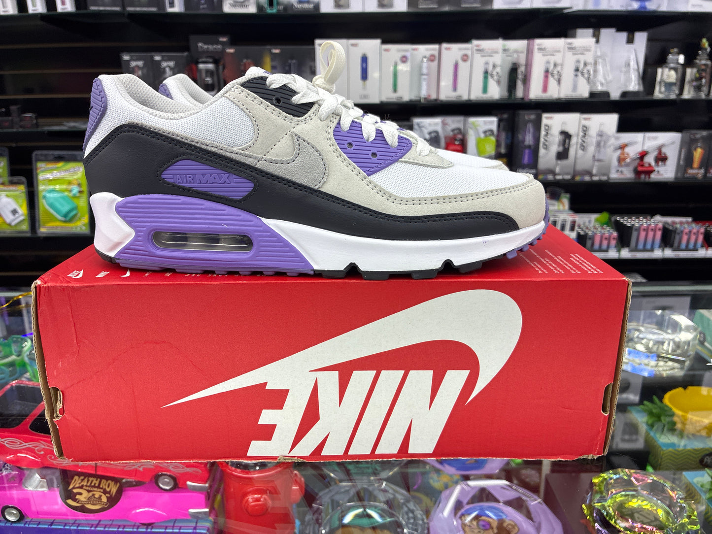 Air max 90 purple /grey size 9