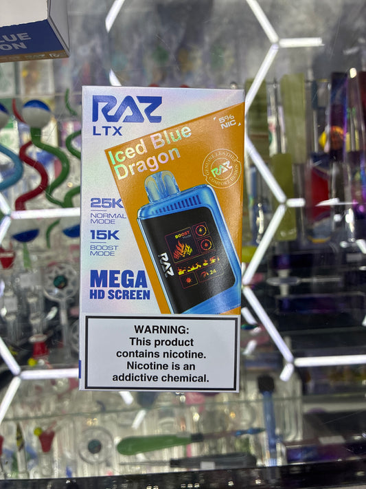 Raz dc25000 25k puffs iced blue dragon