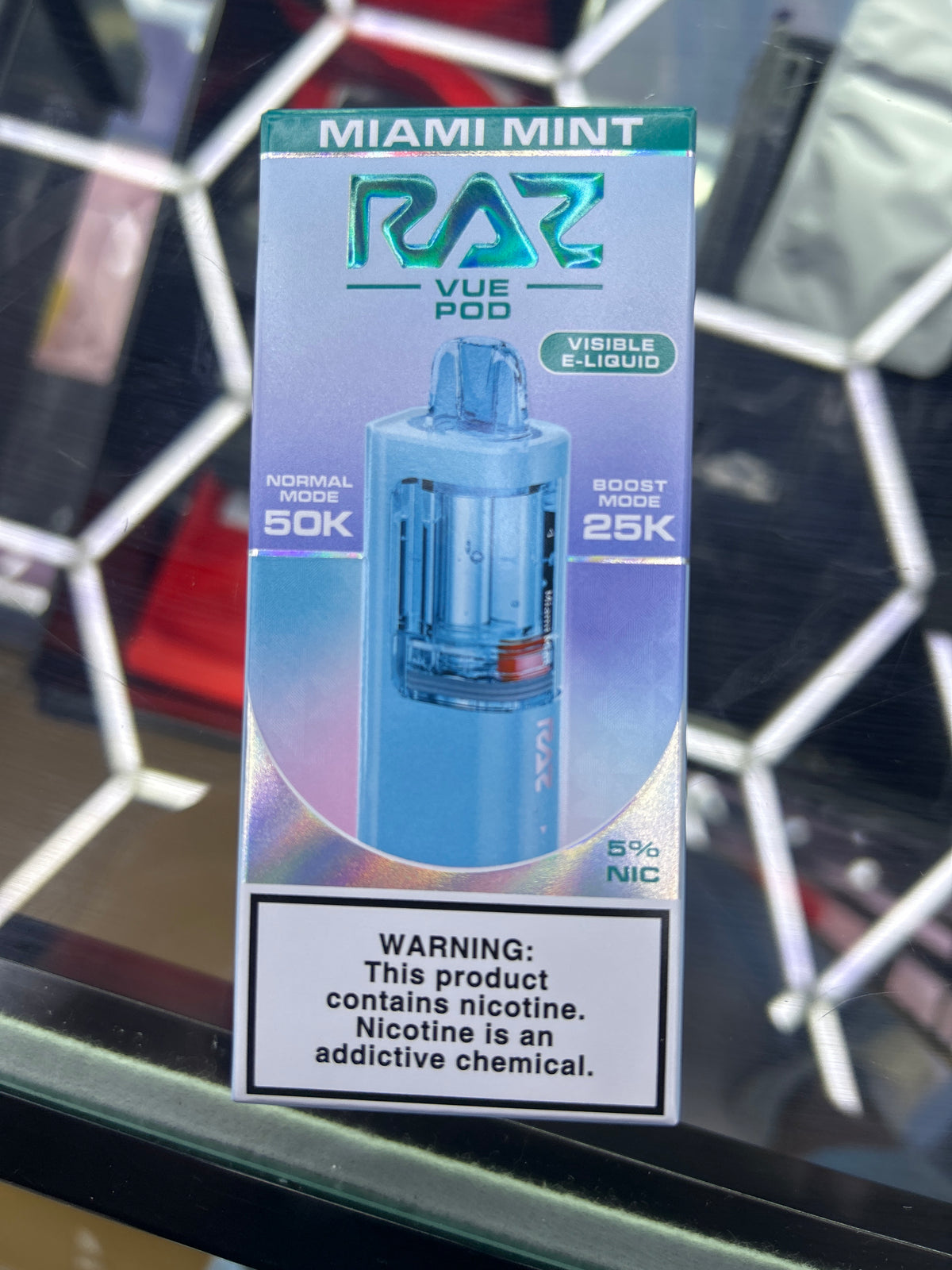 Raz Vue Pod 50k puff disposable Miami mint