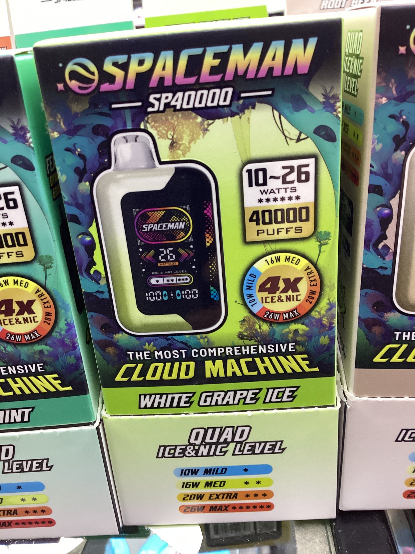 Spaceman sp40000 white grape ice