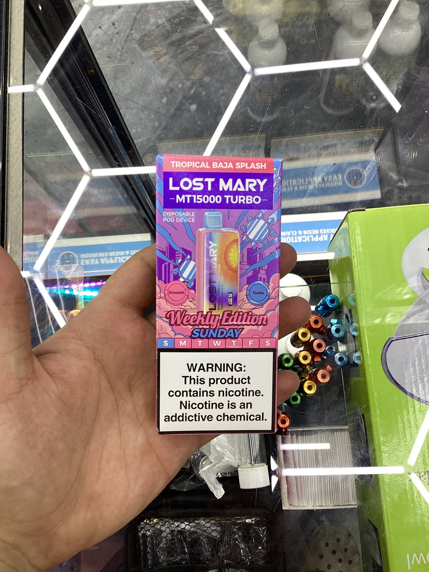 Lost Mary 15,000 puffs weekly edition Sunday tropical Baja splash