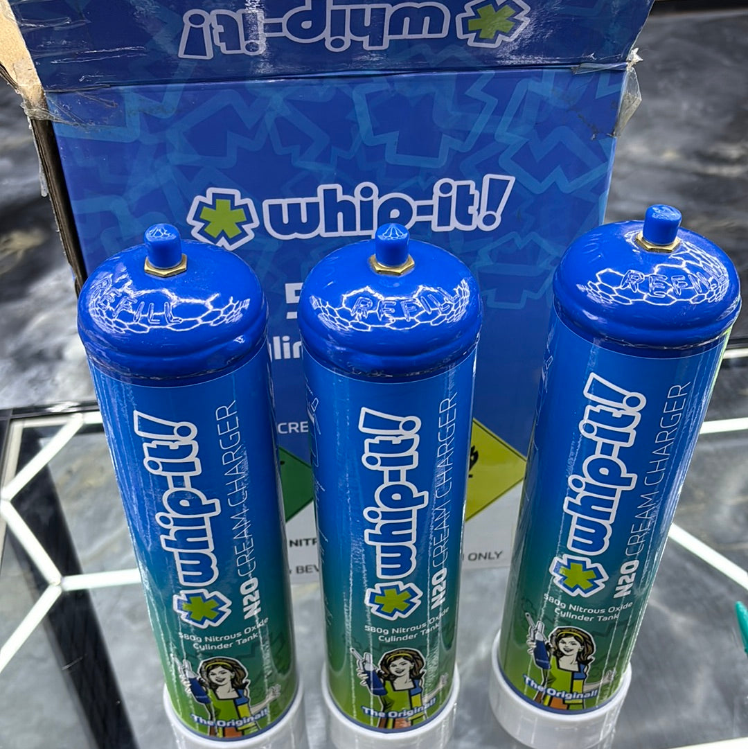 Whip it n20 cream charger, 580 G nitrous oxide cylinder tank