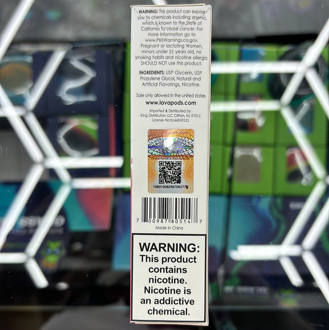 Lava plus 2600 puffs sour watermelon, candy