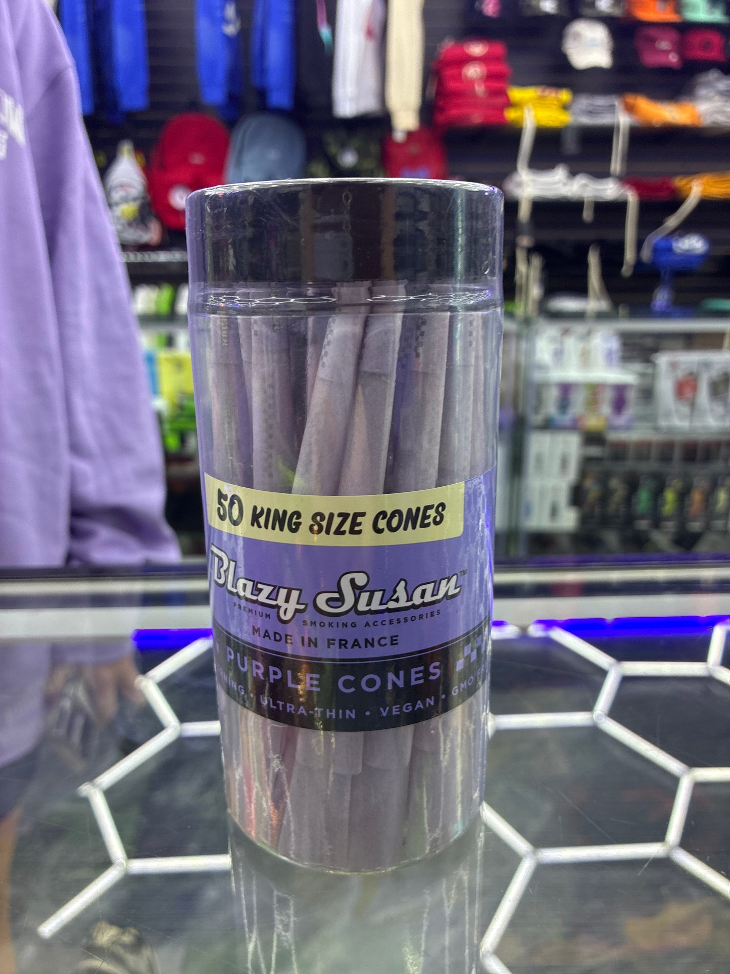 Blazy susan purple 50cones natural cones, king size cones