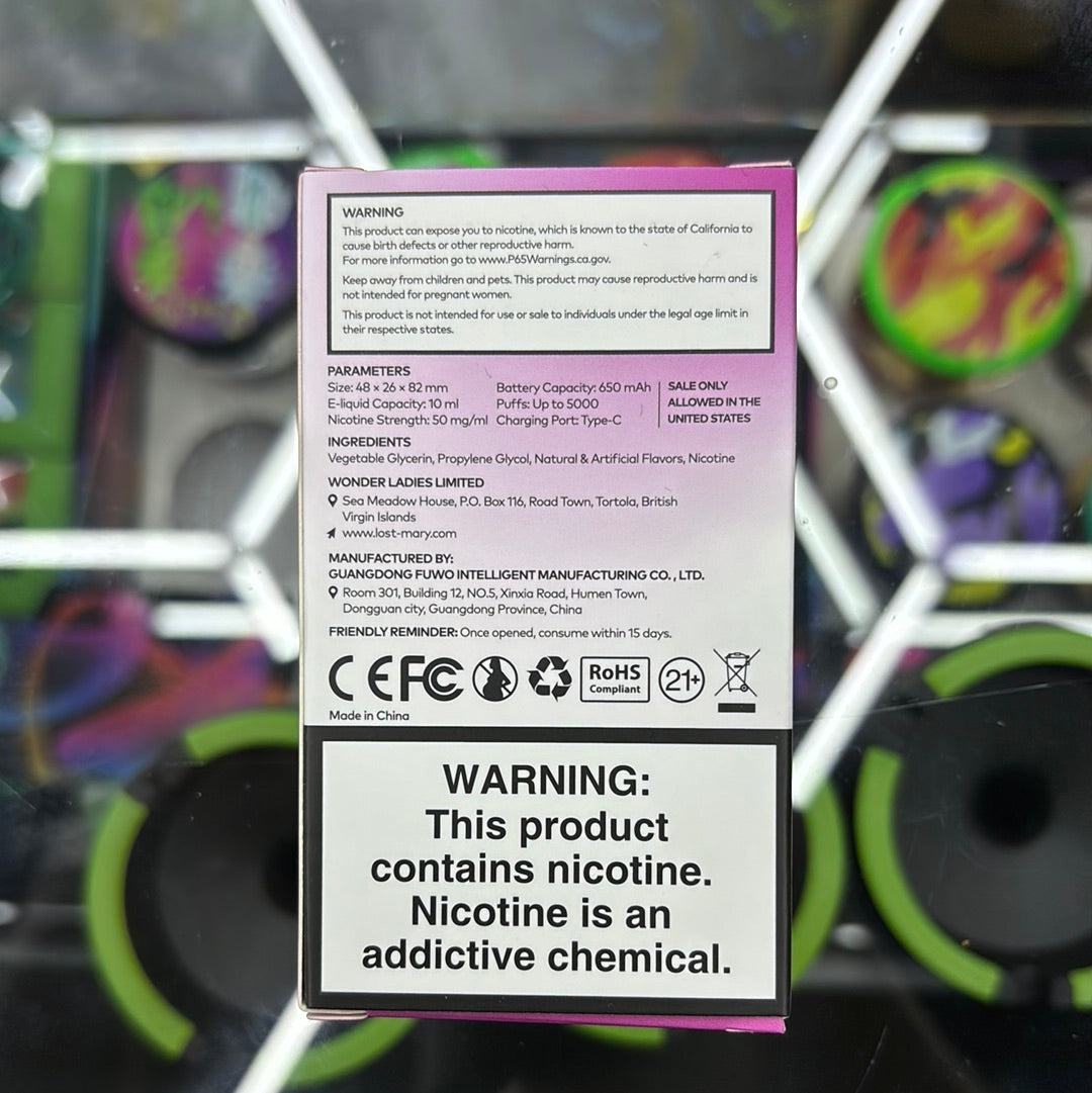 Lost Mary cherry, banana, duo, ice