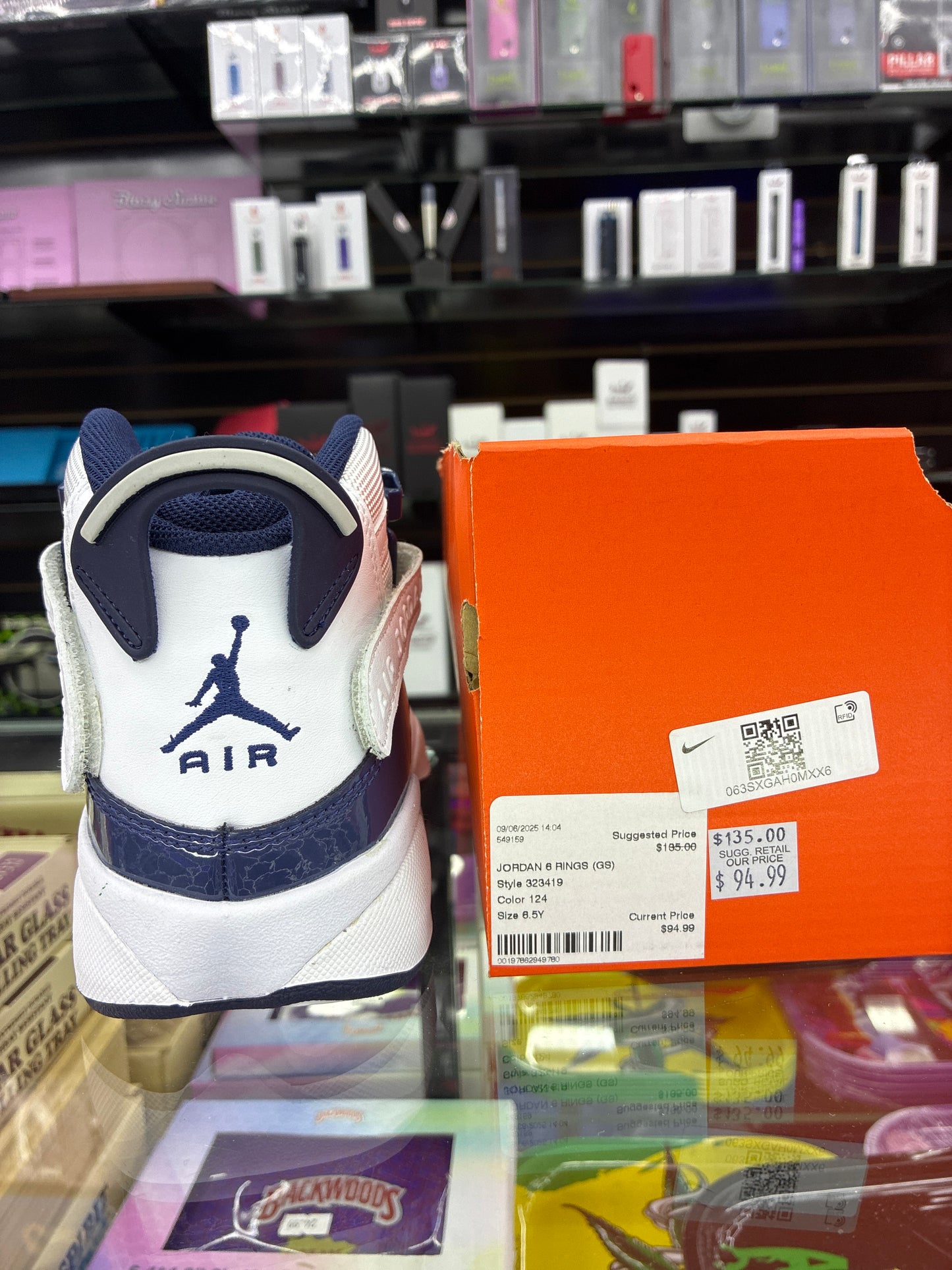 Jordan 6 rings (gs) size 6.5y