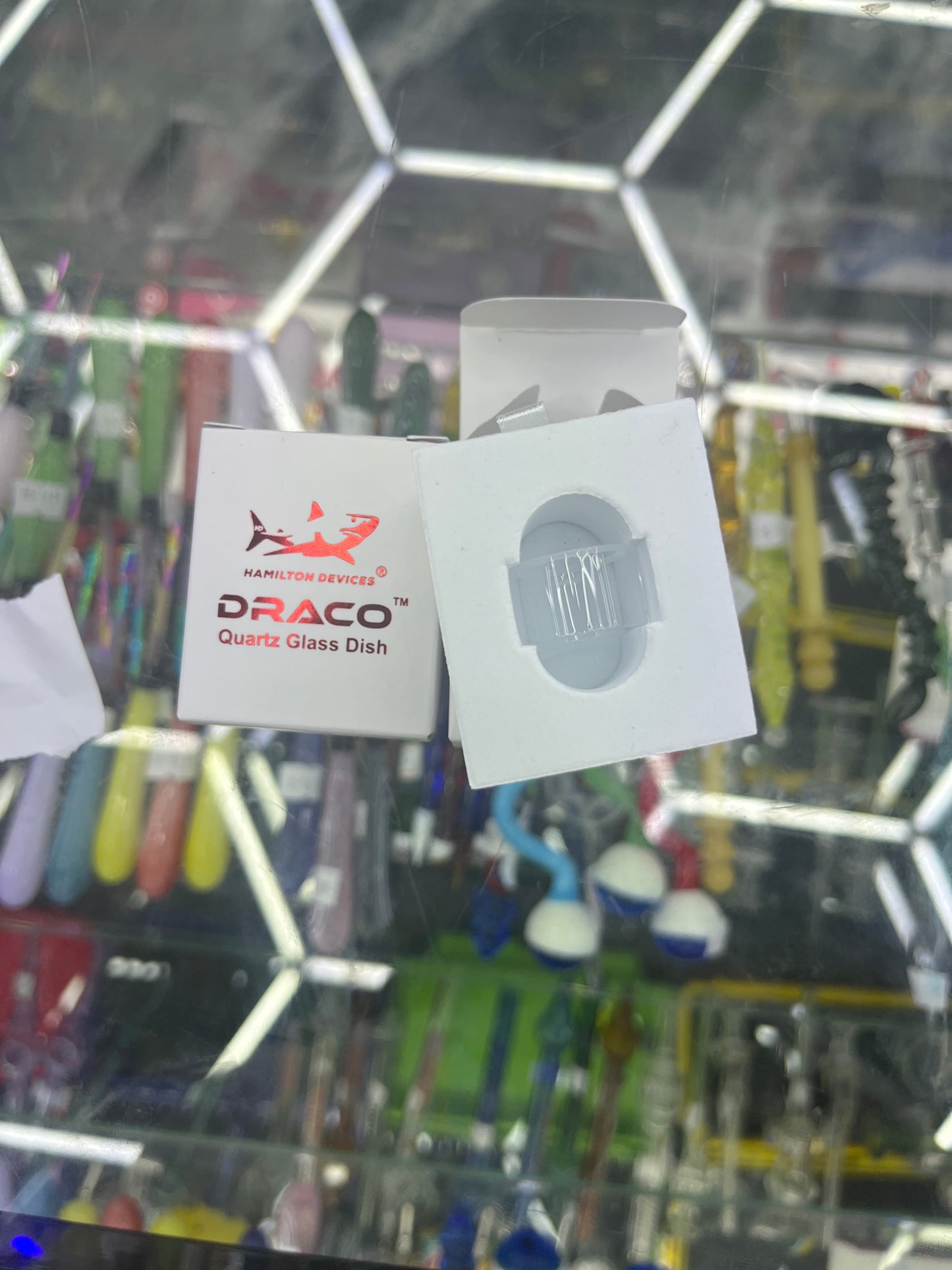 Hamilton devices Draco quartz glass dish