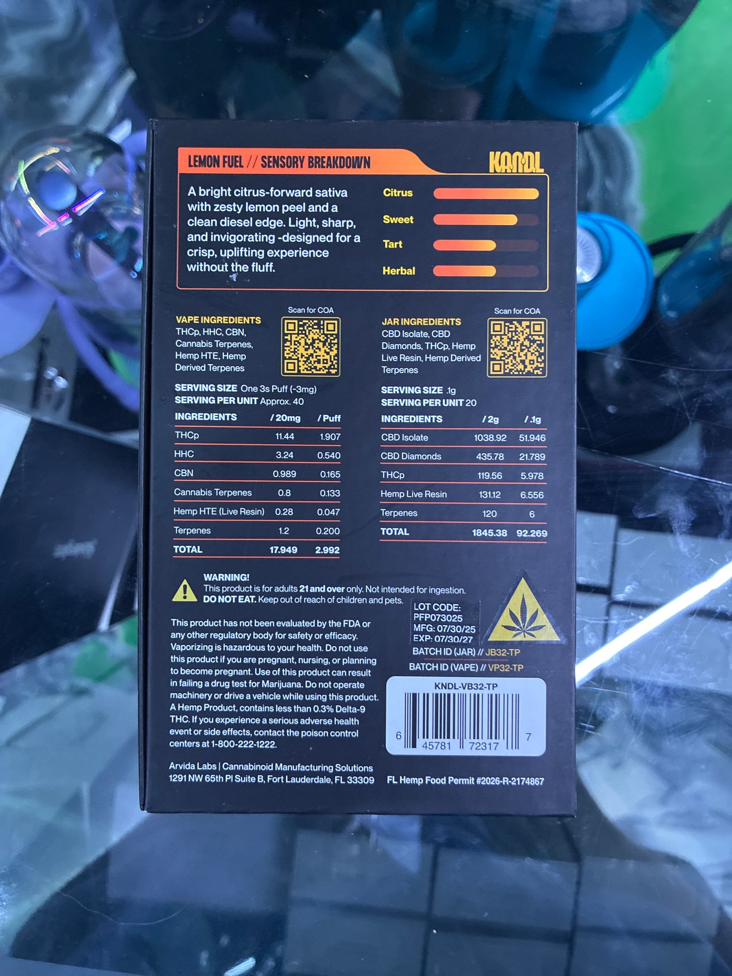 Kandl signature kit concentrate vaporizer lemon fuel sativa