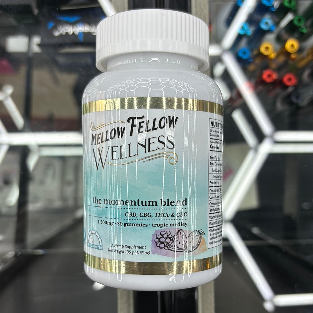 Mellow fellow wellness, the momentum blend CBD 1500 MG, 30 gummy’s tropic medley