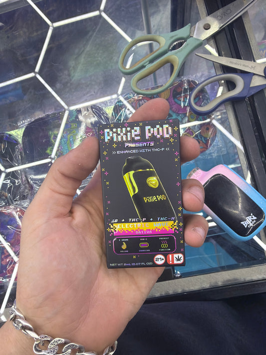 Pixie Pod d8 + thc-p + thc-h 2g Electric Wave Sativa