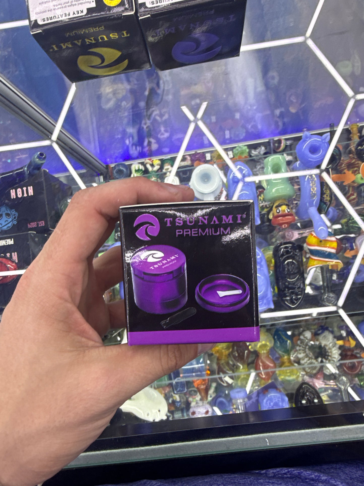 Tsunami premium micro rounded teeth grinder 63MM Purple