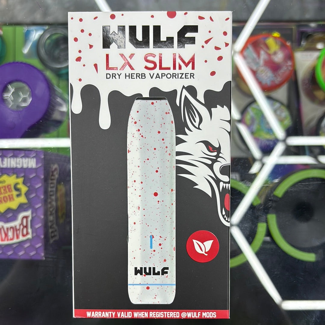 Wulf LX slim dry herb, vaporizer, white blood, mark color