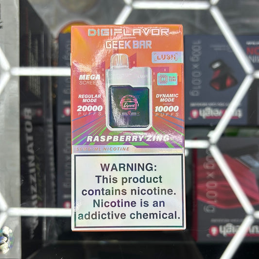 Geekbar 20,000 puffs raspberry zing