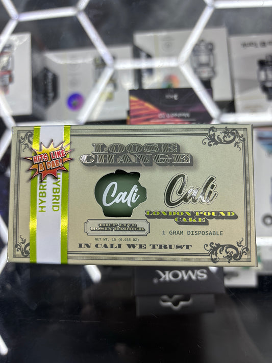 Cali loose change london pound cake, 1G disposable hybrid