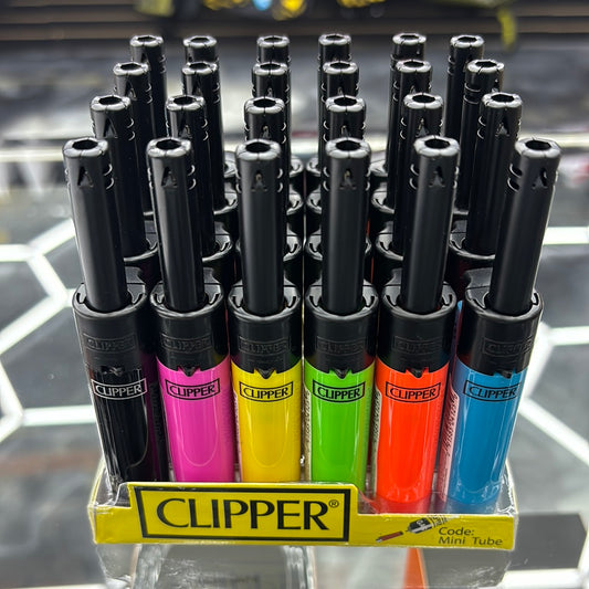 Clipper mini tube lighters assorted colors