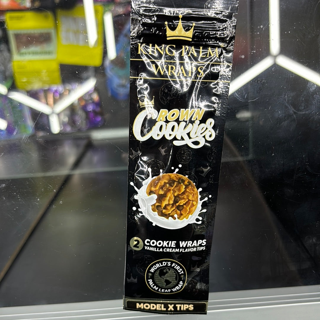King palm wraps, crown cookies