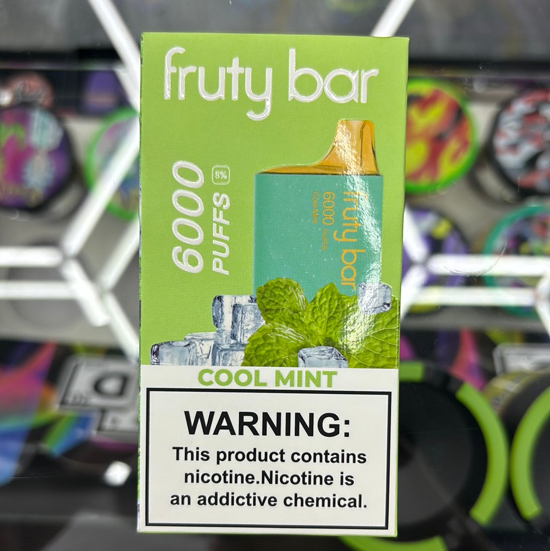 Fruity bar, 6000 puffs cool mint