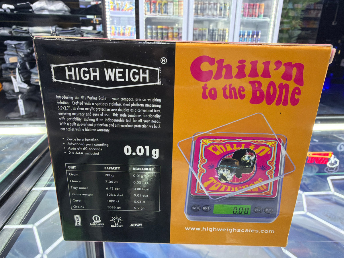 HIGH WEIGH CHILLIN' TO THE BONE SCALE 200GX0.01G