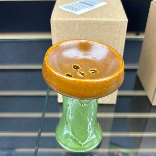 Hookah bowl green with beige top