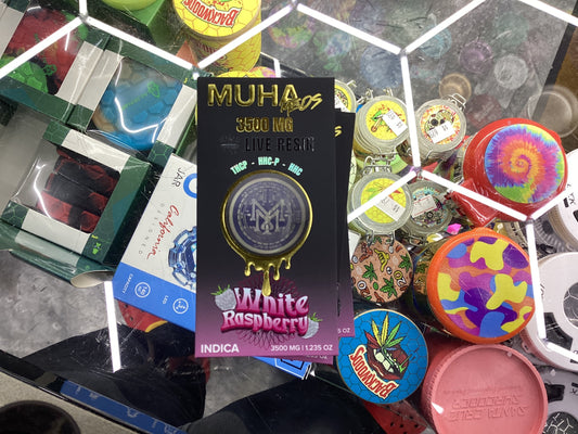 Muha meds 3500mg melted diamonds white peach raspberry