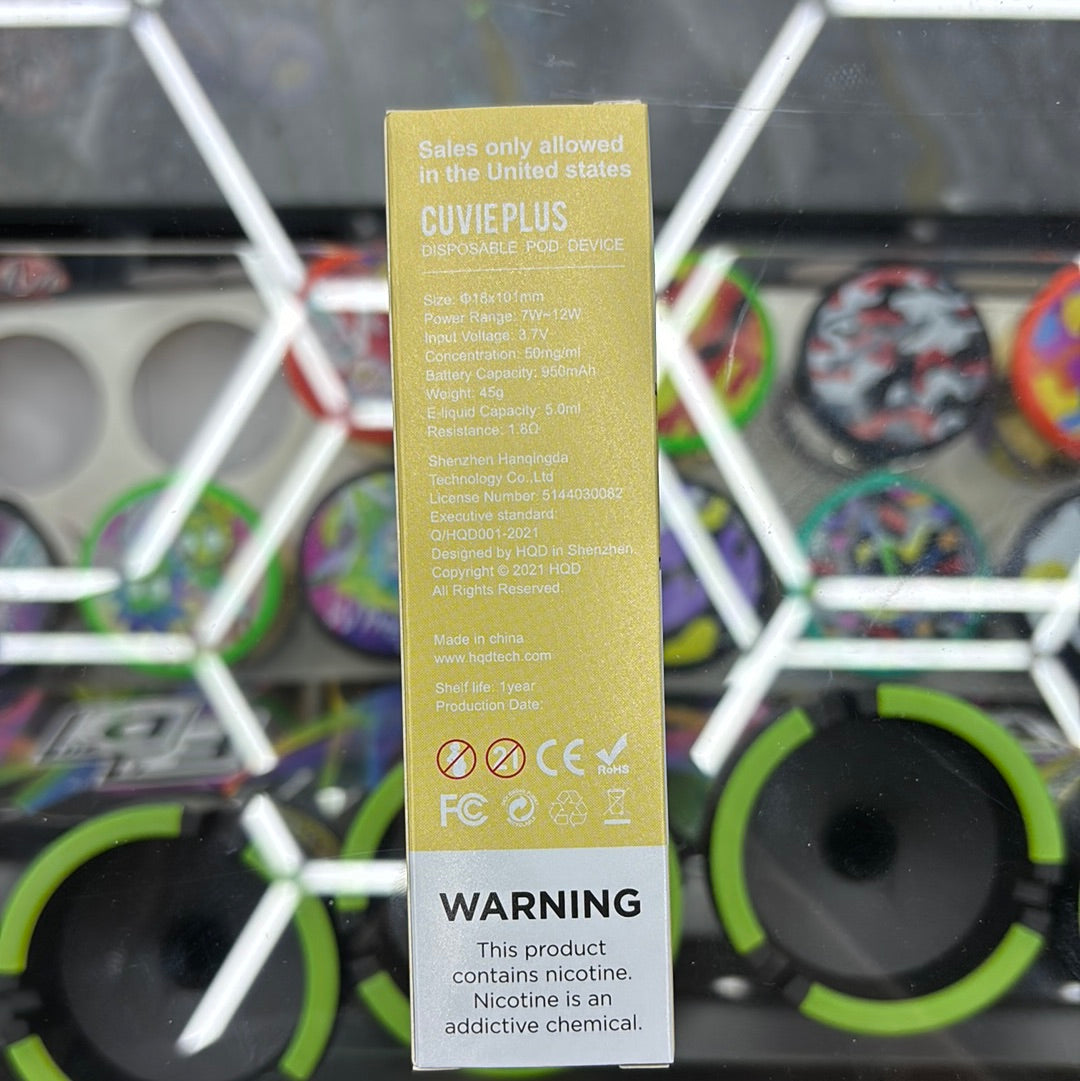 HQD banana ice 1200 puffs curvie plus