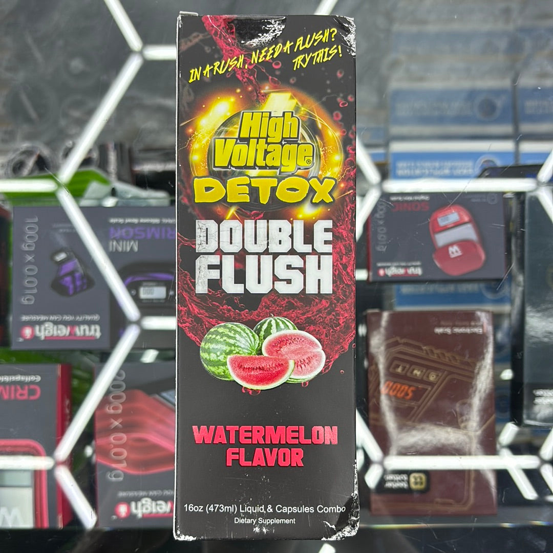High voltage detox, double flush watermelon flavor 16oz