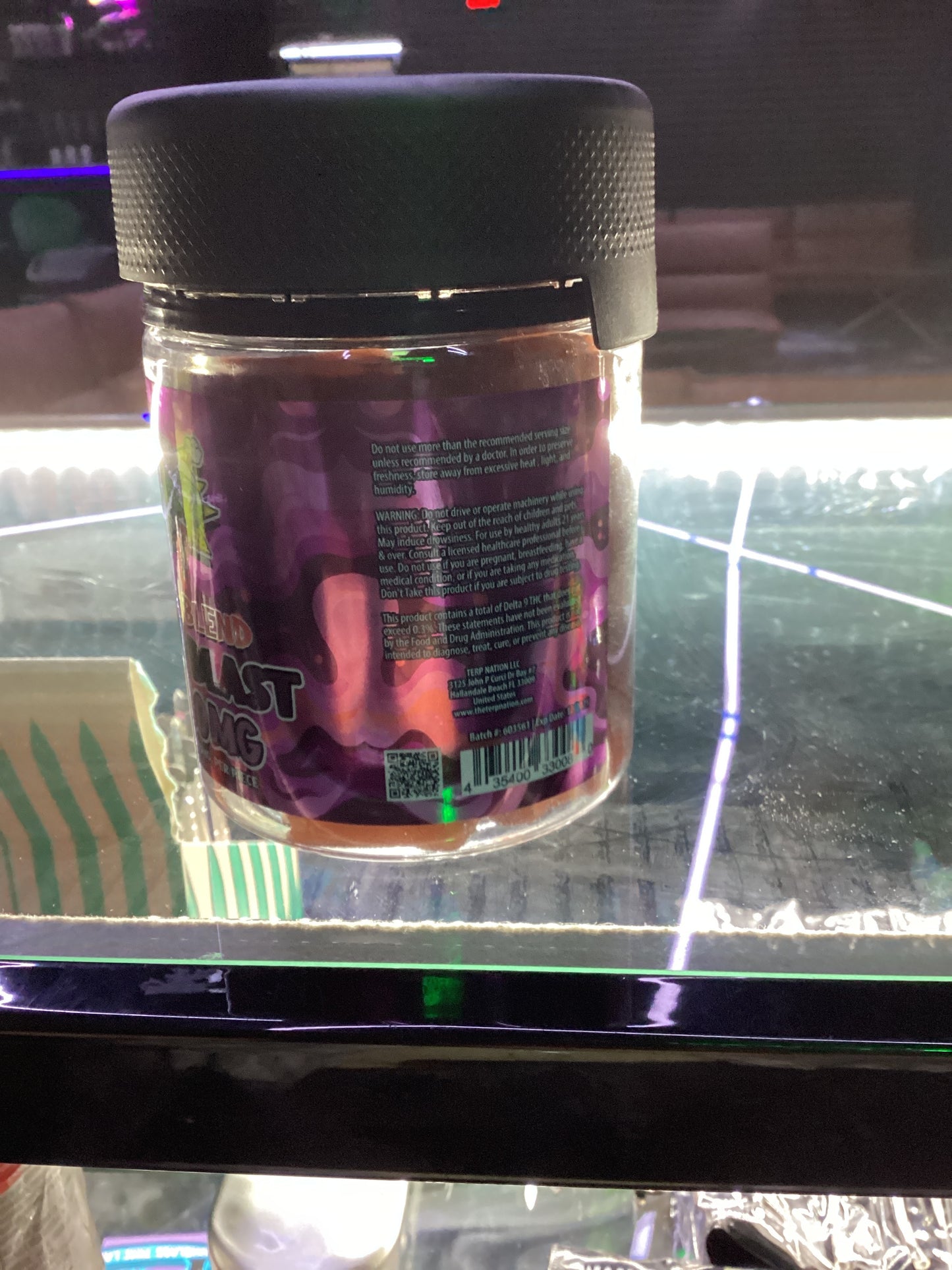 Smack’d gummies exotic blend berry blast 50,000mg 50ct