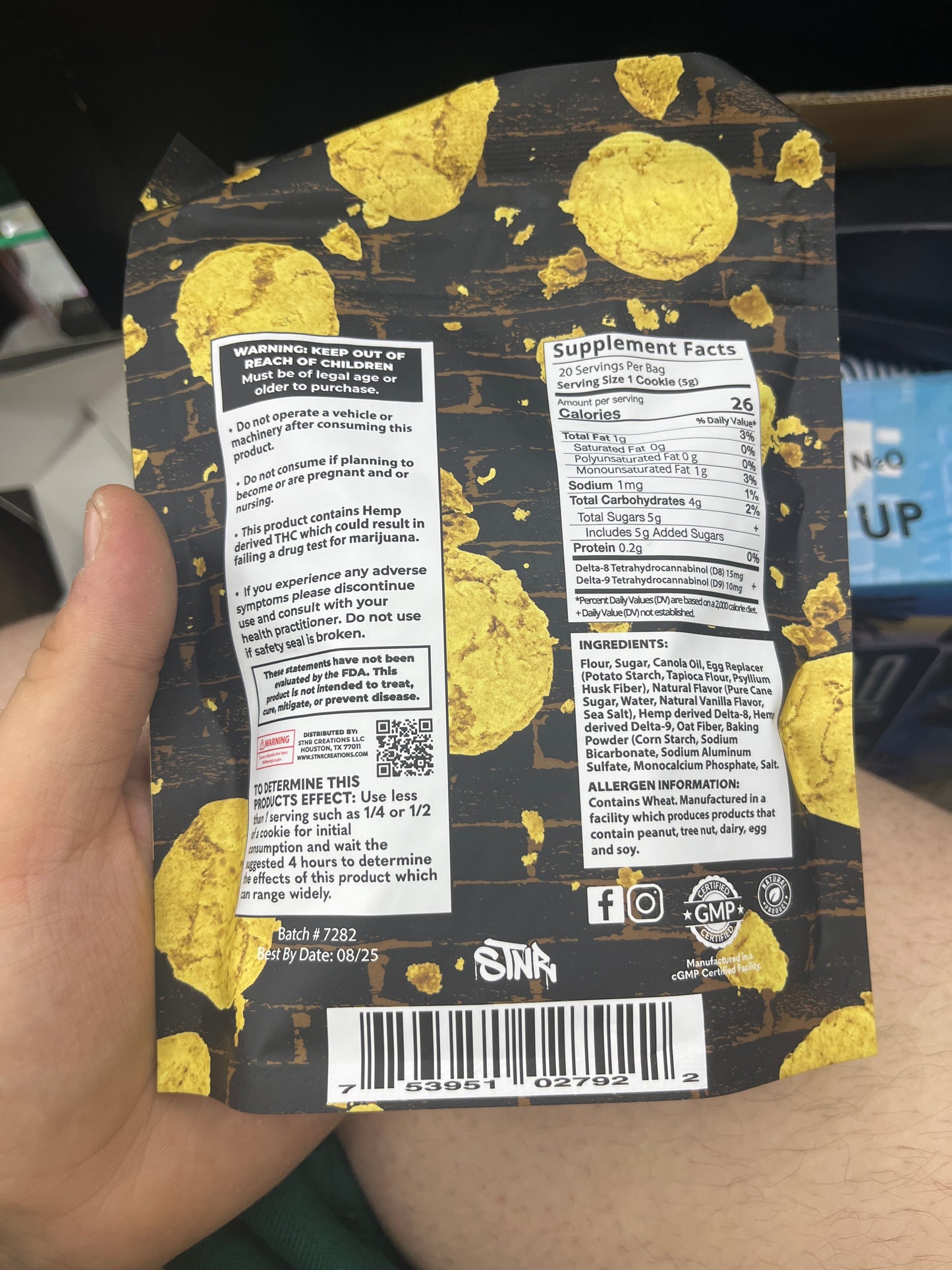 Stnr sugar cookies 500mg delta blend 20ct