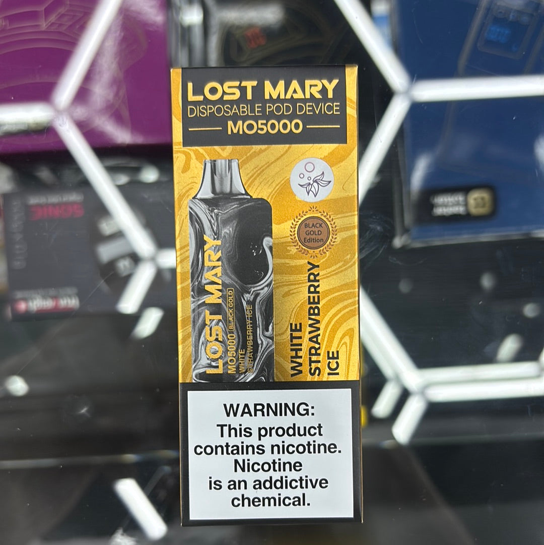 Lost Mary mo5000 white strawberry ice