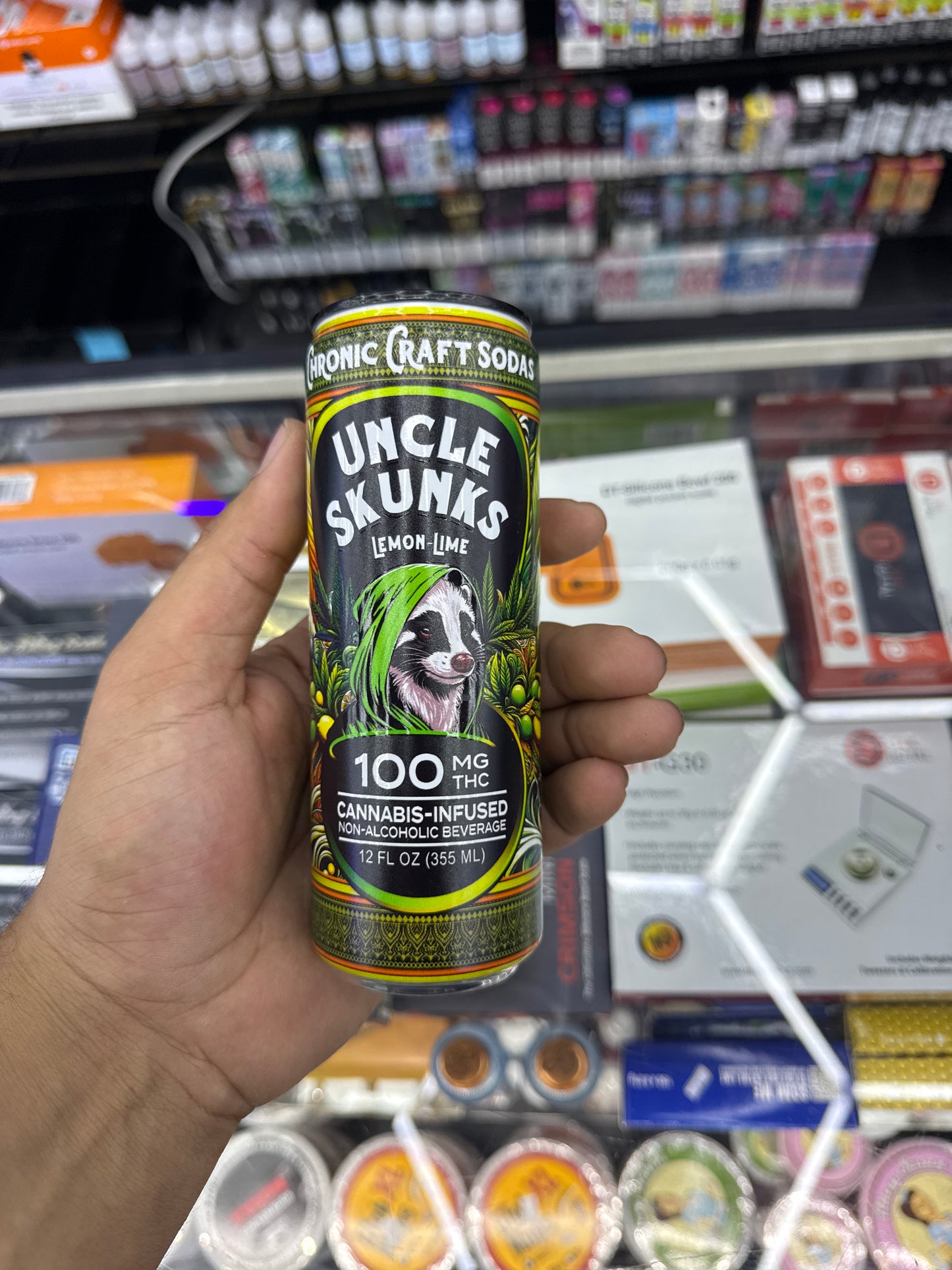 Uncle skunk’s lemon lime 100mg THCp infused drink