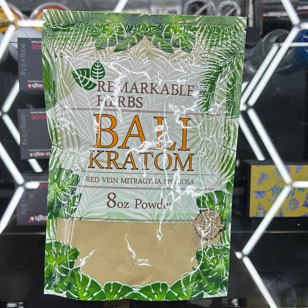 Remarkable herbs, bali Kratom , red vein mitragyna speciosa 8oz powder