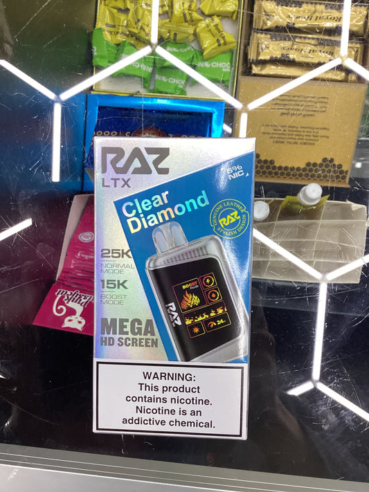 Raz dc25000 25k puffs clear diamond