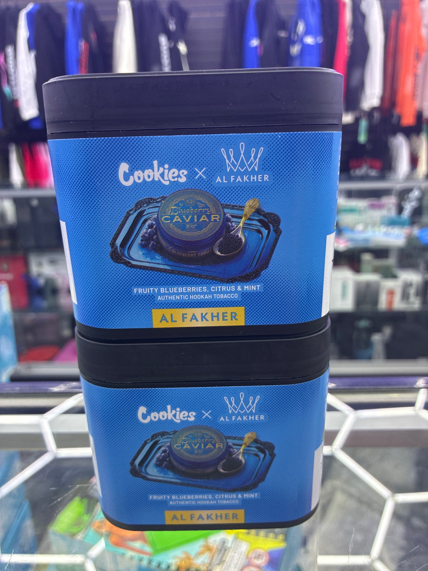 Al fahker x cookies blueberry cabiar .5lbs