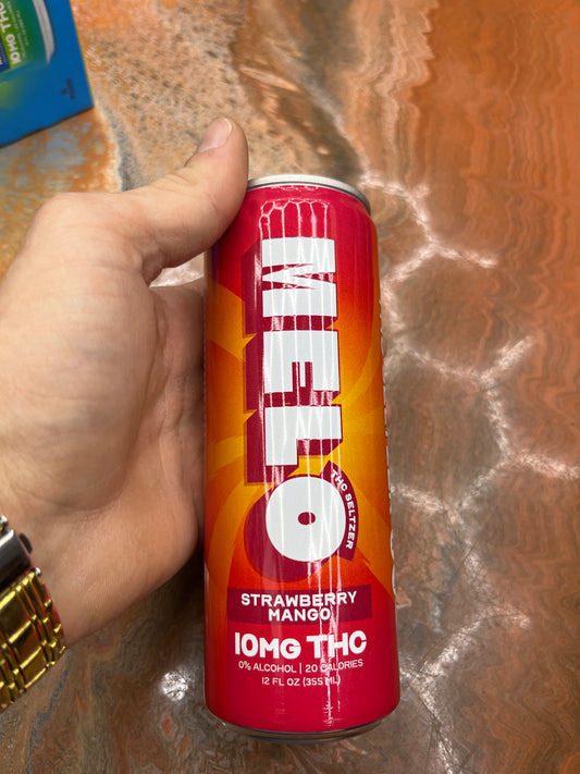 Melo strawberry mango thc seltzer