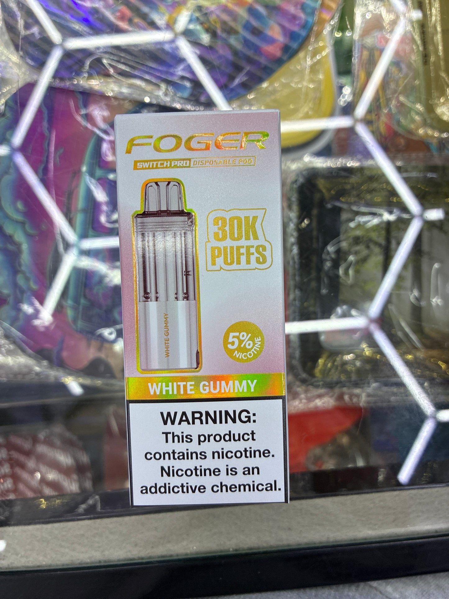 Fogger switch pro disposable pod 30k puffs white gummy