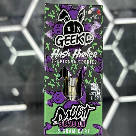Geek,d hash, hunter, tropical cookies .5 gram cart