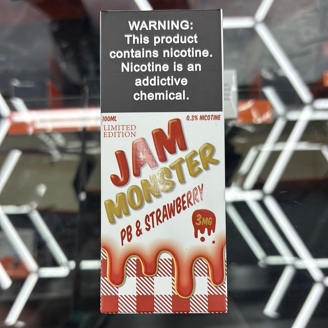 Jam, monster, PB, and strawberry 3MG